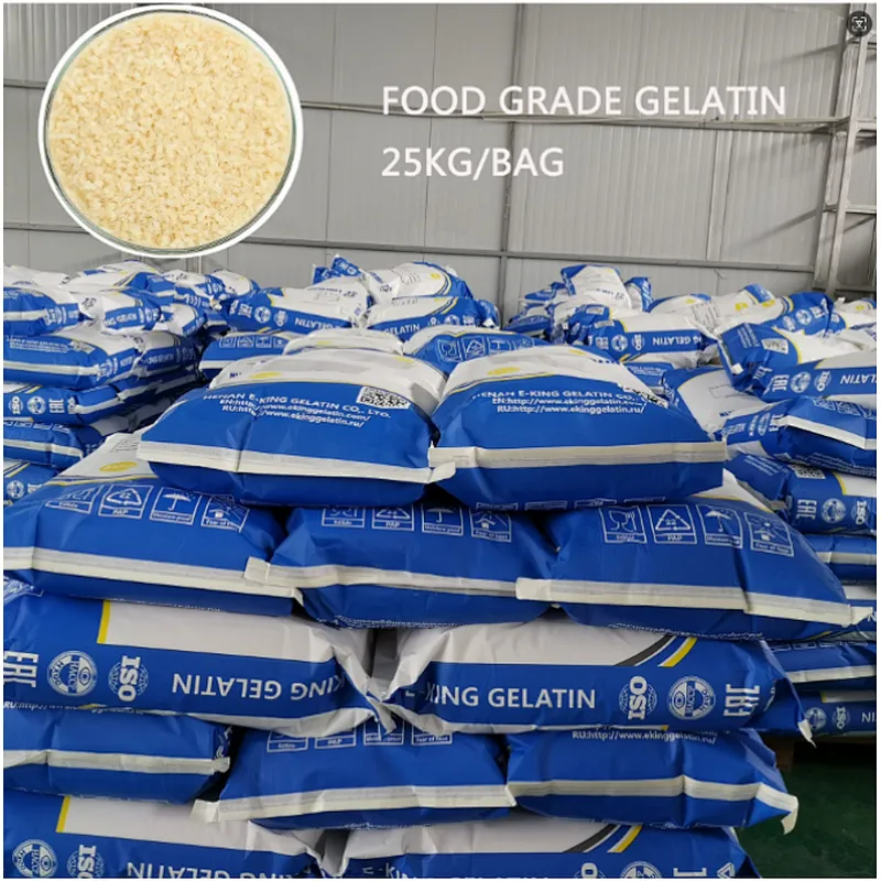 MUI halal E-KING GELATIN Food Grade Ingredients Halal Kosher Manufacturer Beef Gelatin 120-160 180 bloom